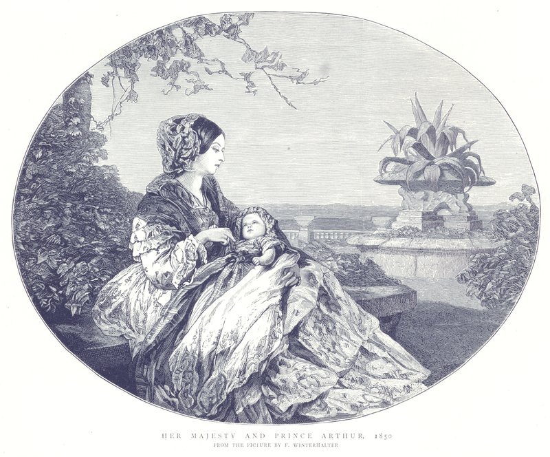 Sua Maestà e il Principe Arturo, 1850 da English School
