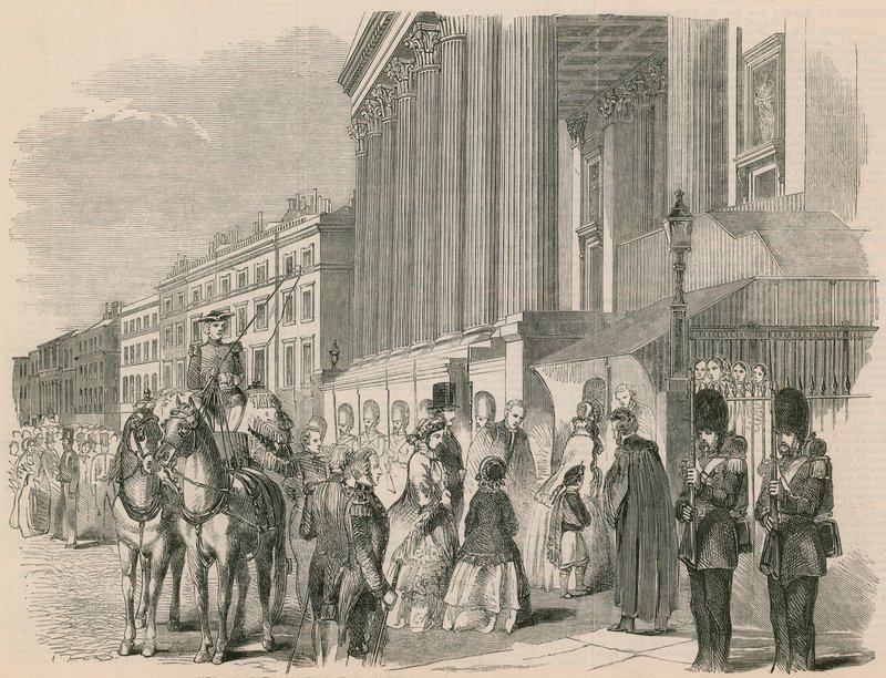 Sua Maestà in visita alla mostra della Royal Academy da English School