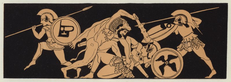 Ercole prende la cintura di Pentesilea, regina delle Amazzoni da English School