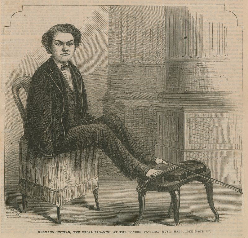 Hermann Untman, il Paganini del pedale, al London Pavilion Music Hall da English School