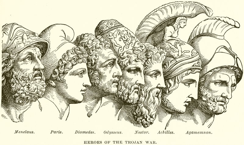 Eroi della guerra di Troia da English School