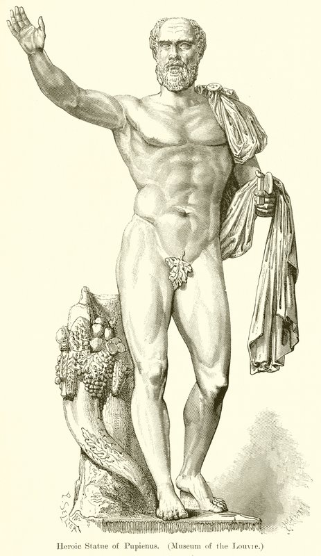Statua eroica di Pupieno (Museo del Louvre) da English School