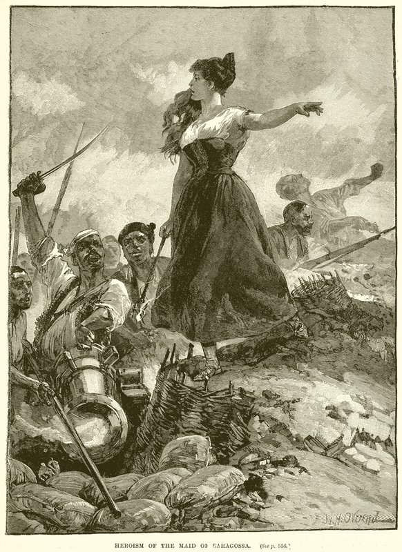 Eroismo della fanciulla di Saragozza da English School