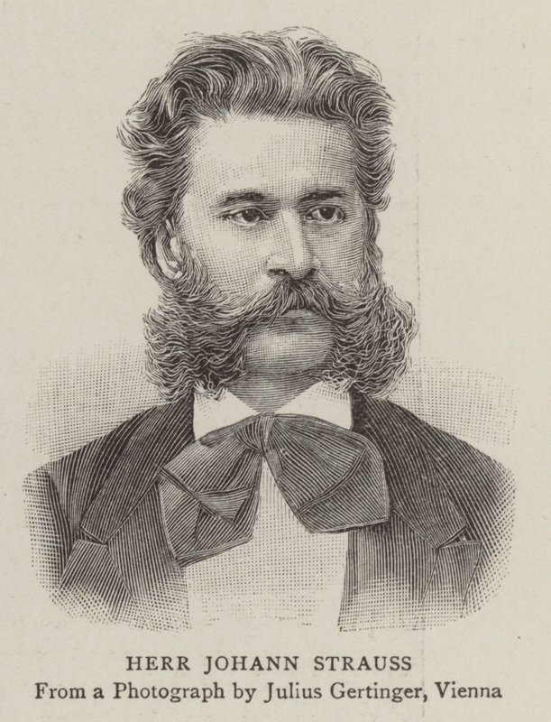 Herr Johann Strauss (incisione) da English School