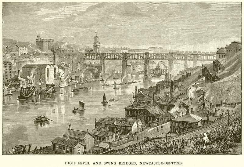 Ponti ad alto livello e girevoli, Newcastle-on-Tyne da English School
