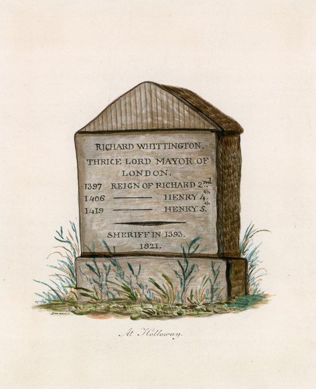 Highgate Hill, Whittington Stone da English School