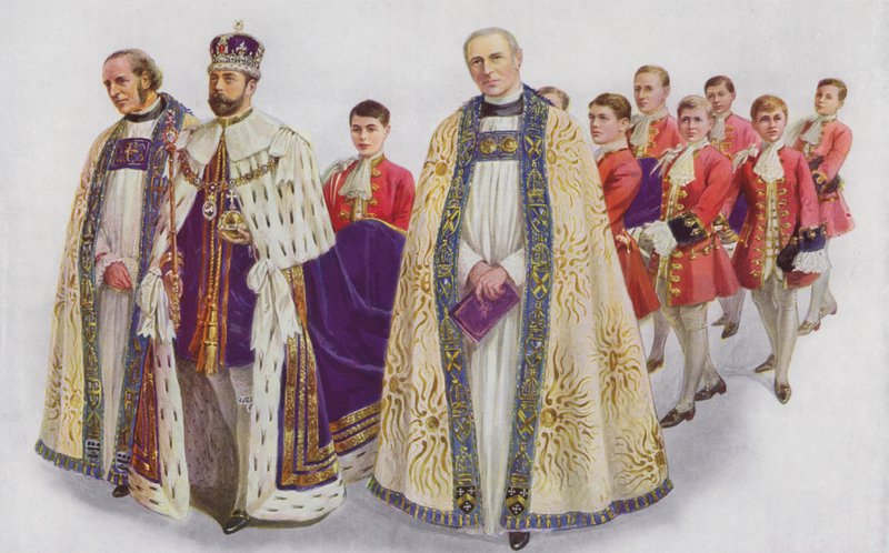 Sua Maestà il Re che entra nell