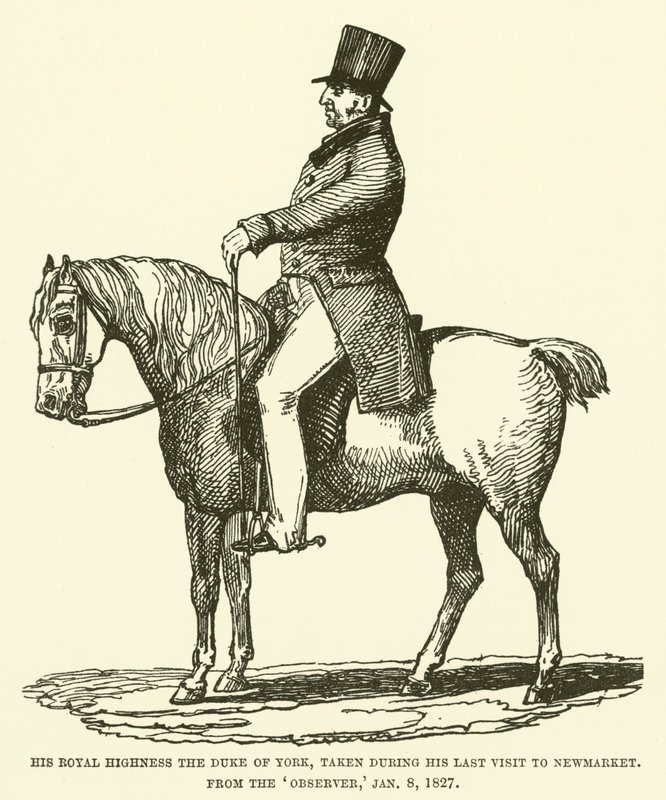 Sua Altezza Reale il Duca di York, durante la sua Ultima Visita a Newmarket, dall