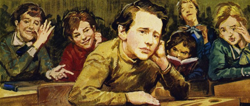 I suoi compagni di scuola rendevano la vita di Tschaikovsky un inferno, ridendo dei suoi vestiti semplici e fatti in casa da English School