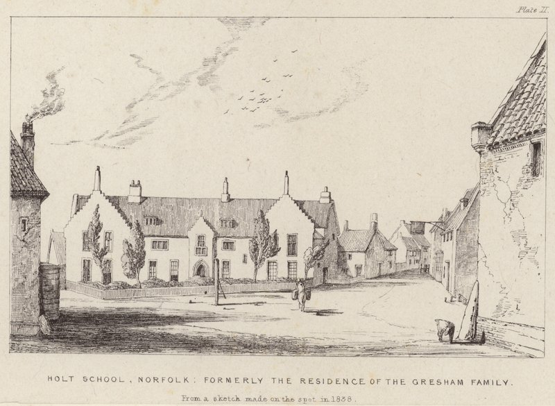 Holt School, precedentemente la residenza della famiglia Gresham da English School