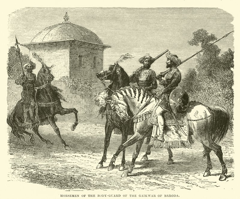 Cavalieri della guardia del corpo del Gaikwar di Baroda da English School