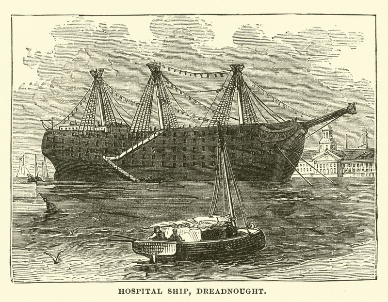 Nave ospedale, Dreadnought da English School
