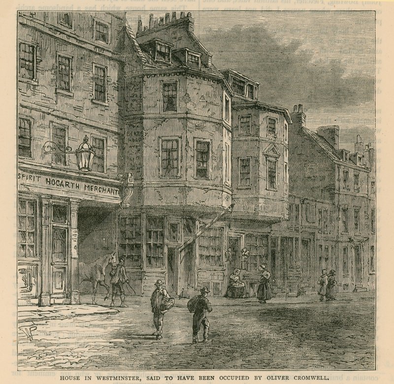 Casa a Westminster che si dice sia stata occupata da Oliver Cromwell da English School