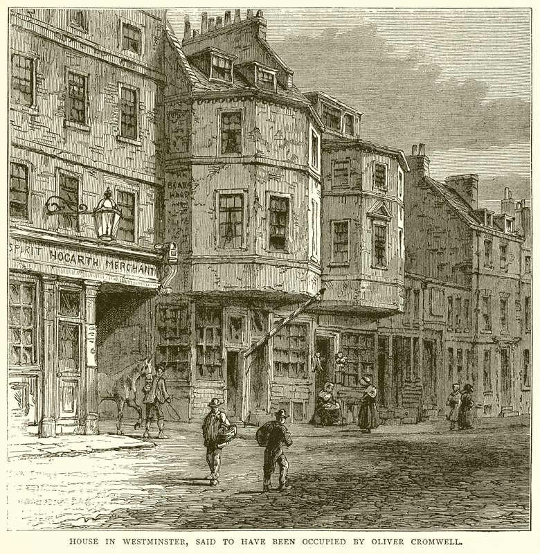Casa a Westminster, si dice sia stata occupata da Oliver Cromwell da English School