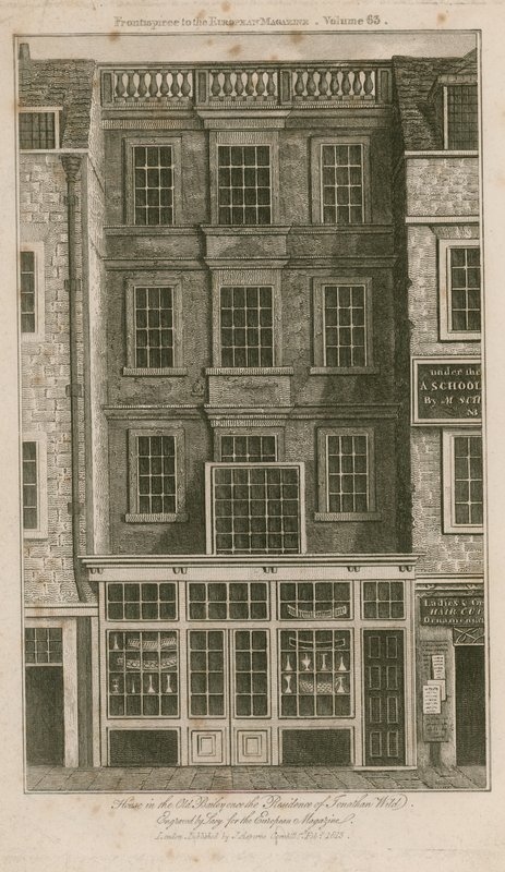 Casa in Old Bailey una volta residenza di Jonathan Wild da English School