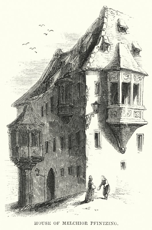 Casa di Melchior Pfintzing (incisione) da English School