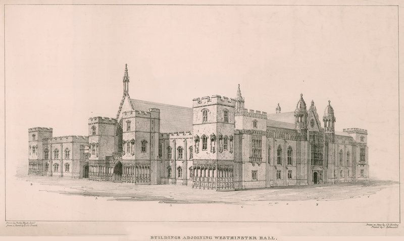 Case del Parlamento: Edifici adiacenti alla Westminster Hall da English School