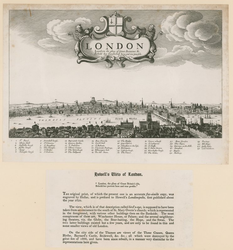 Veduta di Londra di Howell da English School