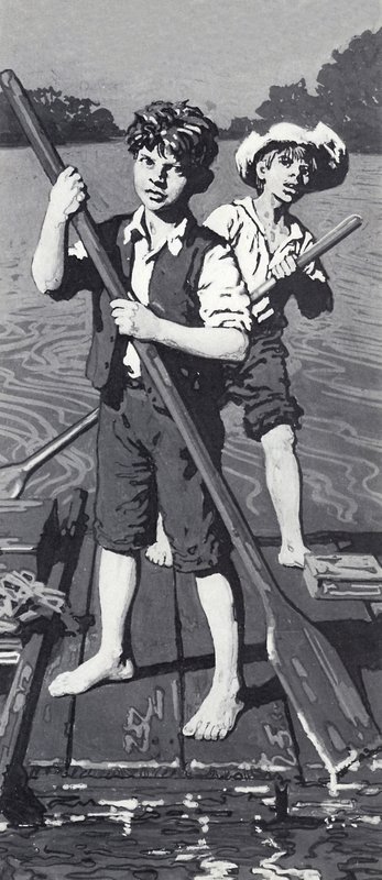 Huckleberry Finn e Tom Sawyer da English School