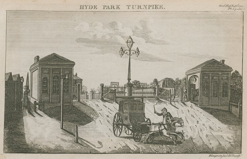 Hyde Park Turnpike, Hyde Park Corner, Londra da English School