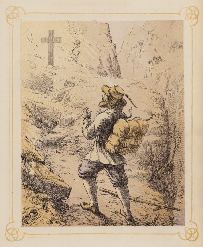 Illustrazione per Il progresso del pellegrino di Bunyan da English School