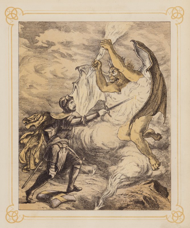 Illustrazione per Il progresso del pellegrino di Bunyan da English School