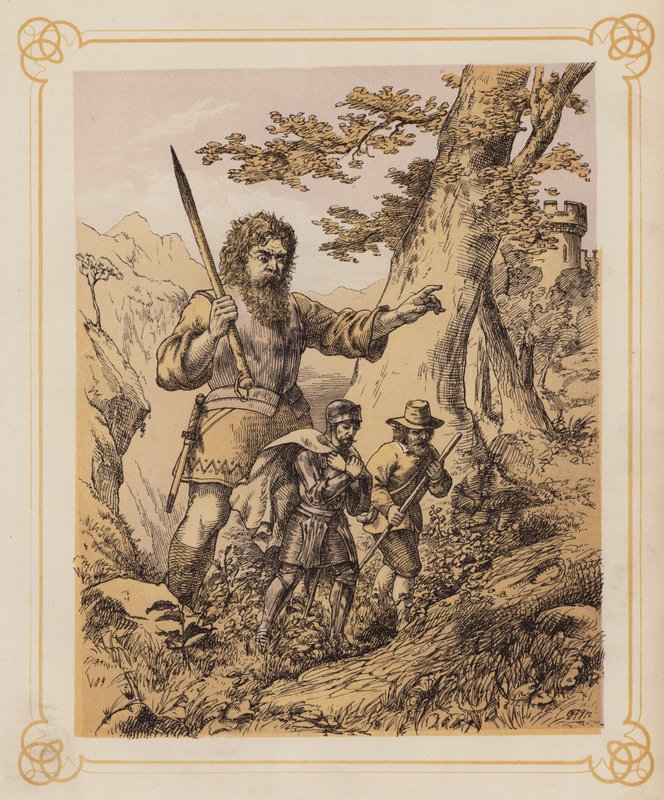 Illustrazione per Il progresso del pellegrino di Bunyan da English School