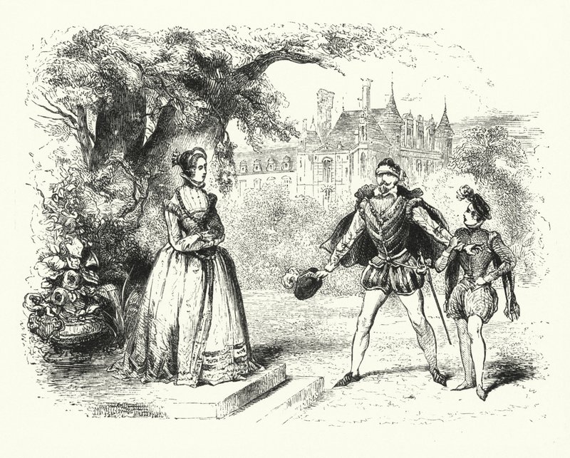 Illustrazione per Les Huguenots di Giacomo Meyerbeer (incisione) da English School