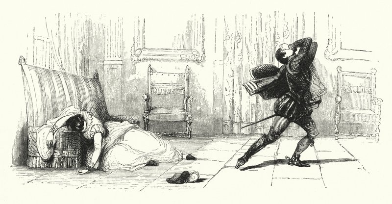 Illustrazione per Les Huguenots di Giacomo Meyerbeer (incisione) da English School