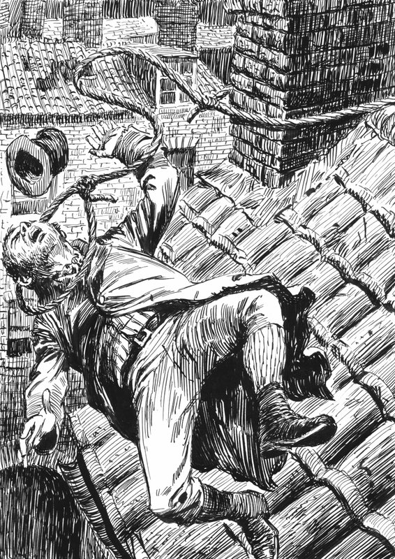 Illustrazione per Oliver Twist di Charles Dickens da English School