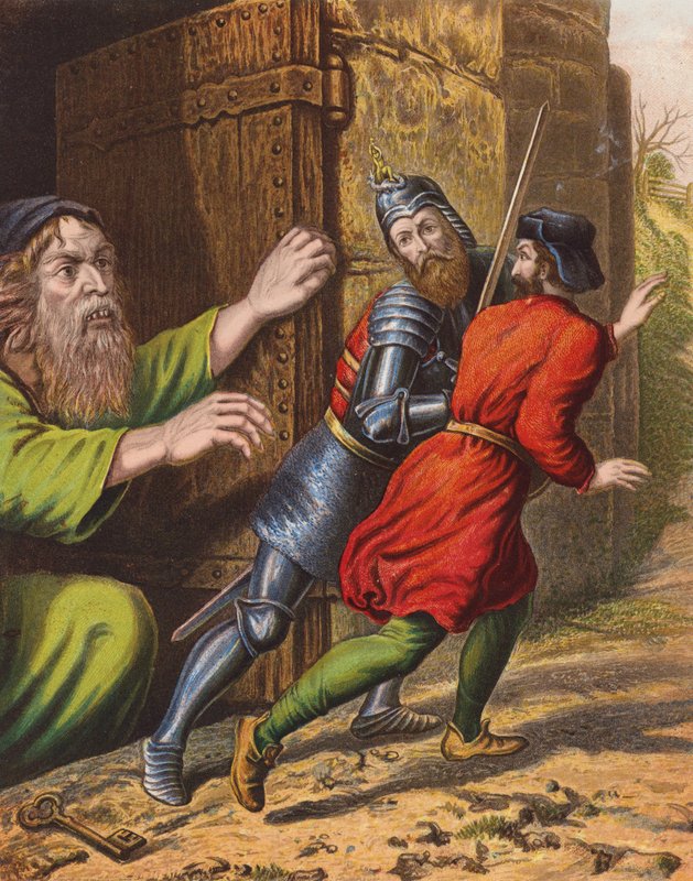 Illustrazione per Il Viaggio del Pellegrino di John Bunyan da English School