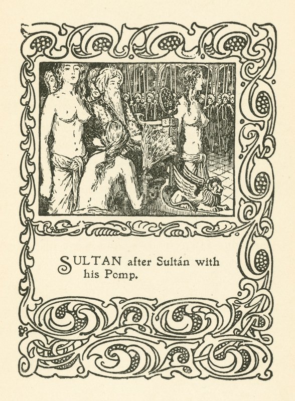 Illustrazione per Rubaiyat di Omar Khayyam (litografia) da English School