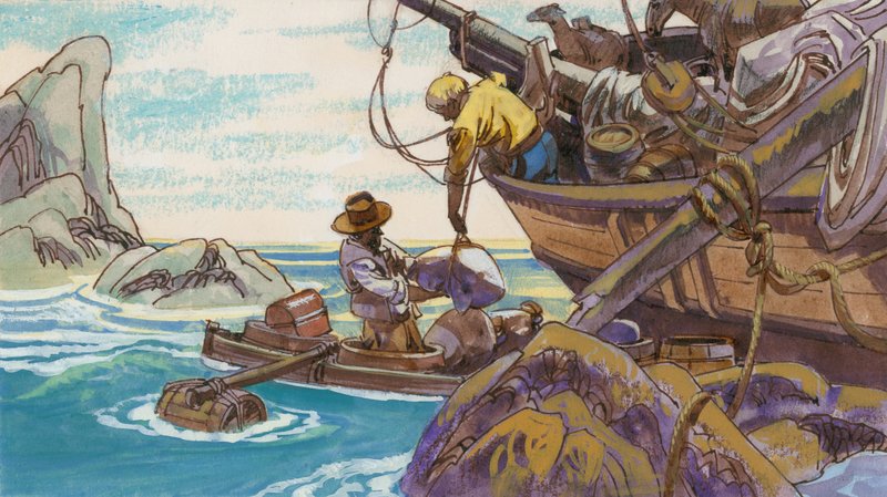 Illustrazione per Swiss Family Robinson da English School