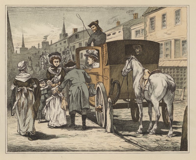 Illustrazione per La storia divertente di John Gilpin di William Cowper da English School