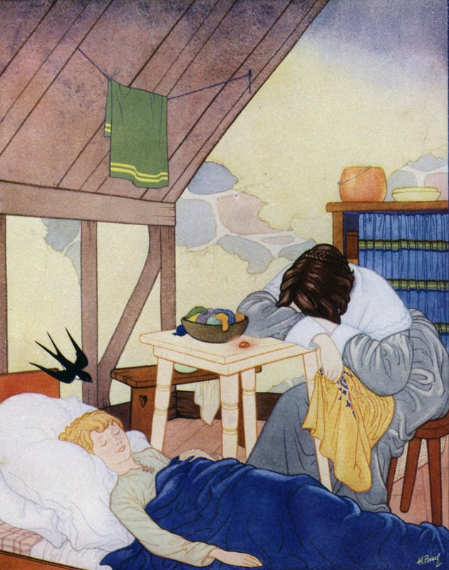 Illustrazione per Il principe felice di Oscar Wilde da English School