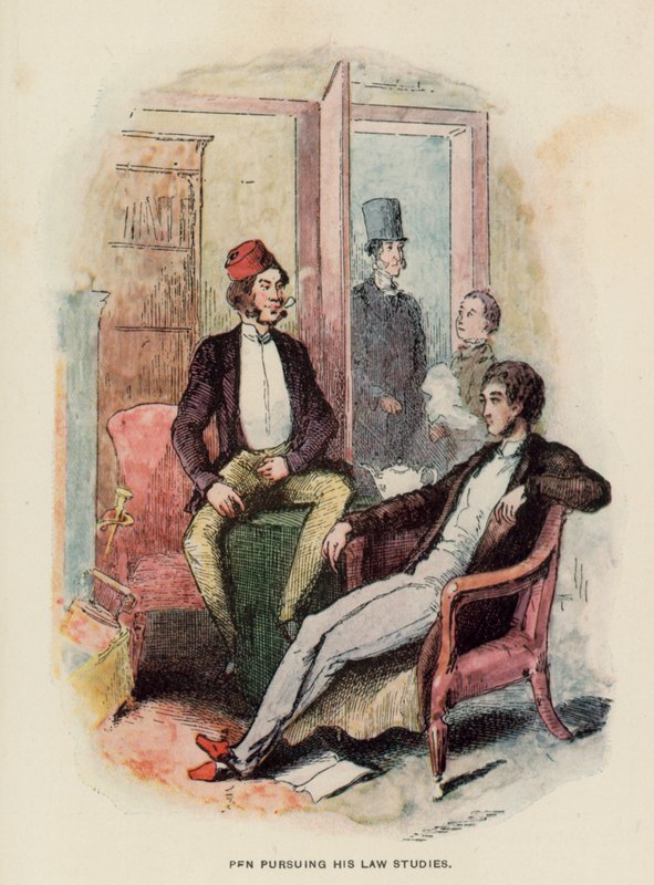 Illustrazione per La storia di Pendennis di Thackeray da English School