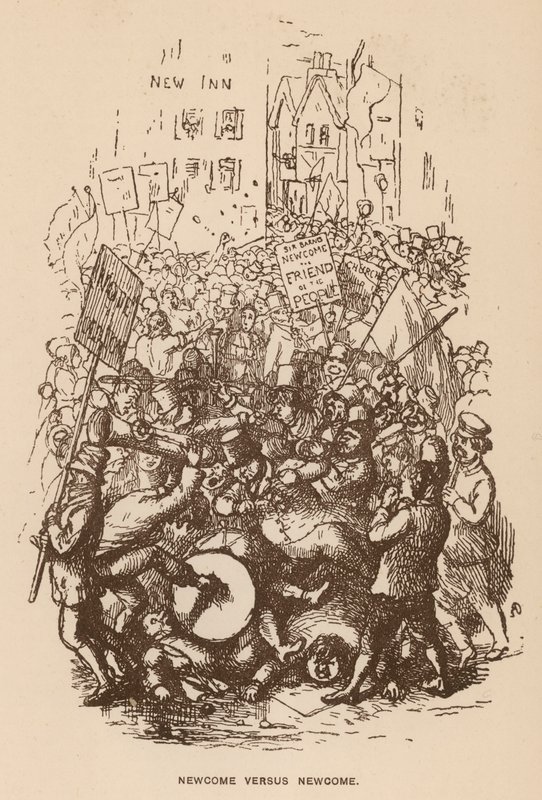 Illustrazione per The Newcomes di Thackeray da English School