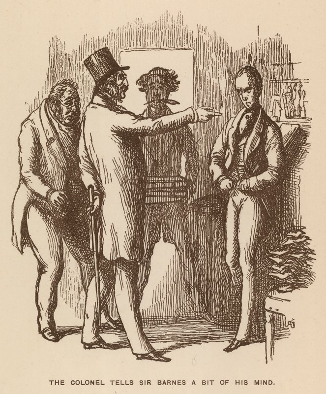 Illustrazione per The Newcomes di Thackeray da English School