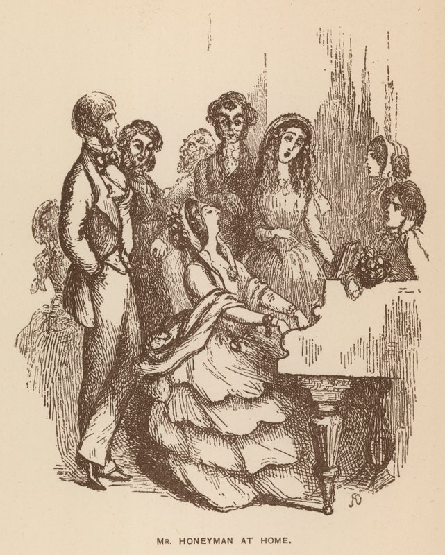 Illustrazione per I Newcomes di Thackeray (litografia) da English School