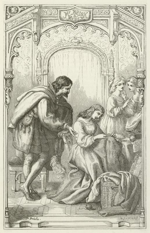 Illustrazione per Il progresso del pellegrino di John Bunyan da English School