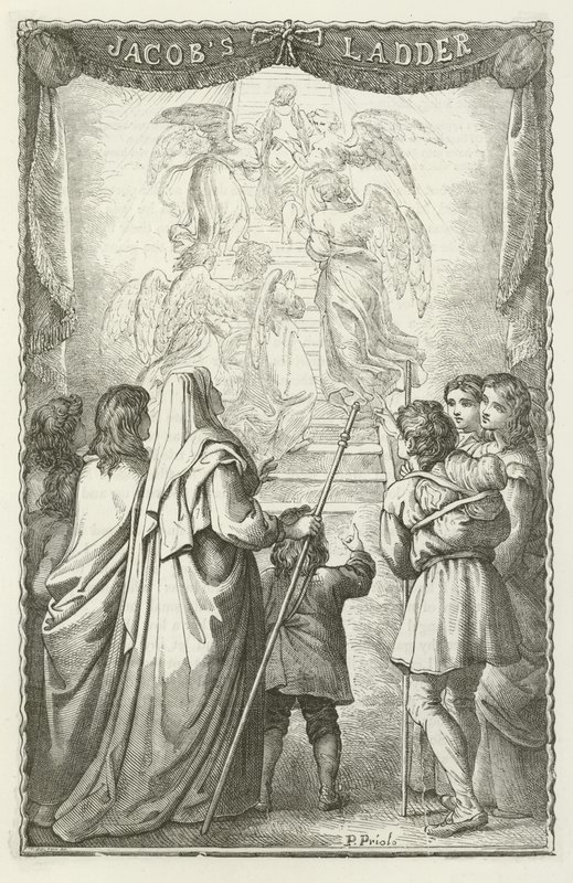 Illustrazione per Il progresso del pellegrino di John Bunyan da English School