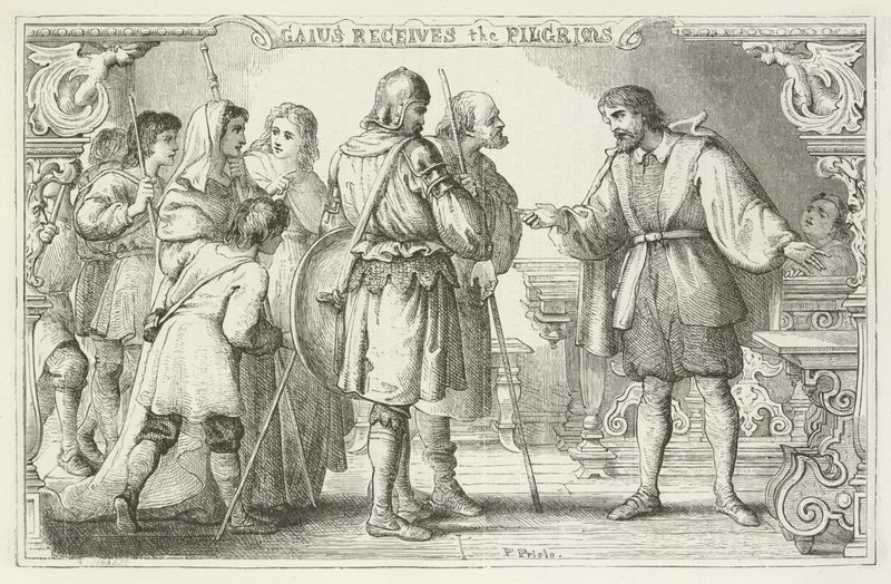 Illustrazione per Il progresso del pellegrino di John Bunyan da English School
