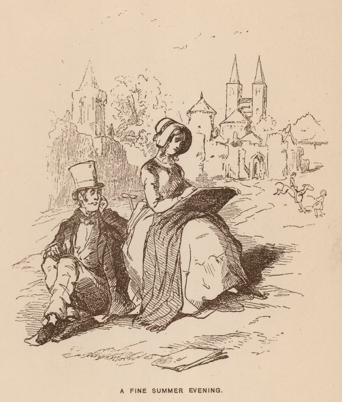 Illustrazione per Vanity Fair di Thackeray da English School