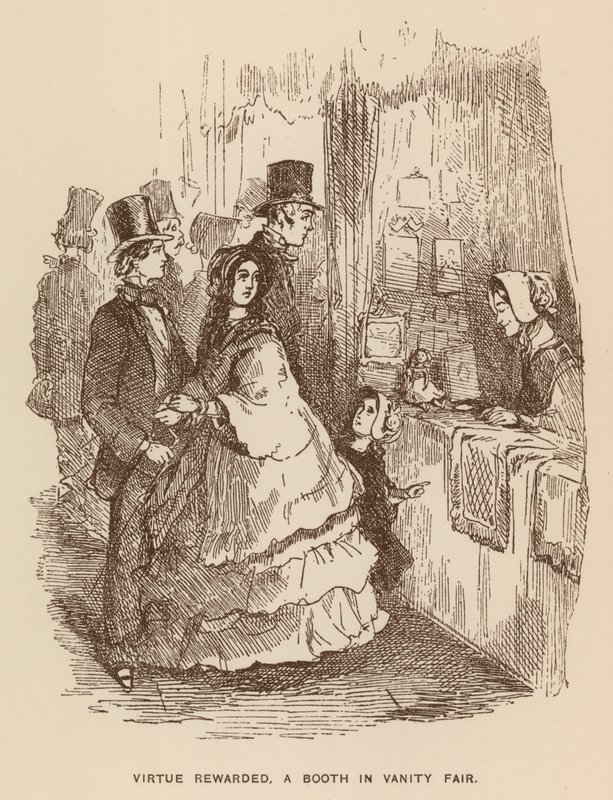 Illustrazione per Vanity Fair di Thackeray da English School