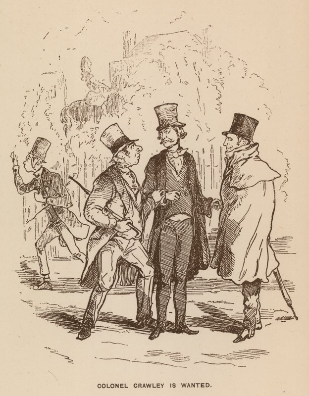 Illustrazione per Vanity Fair di Thackeray da English School