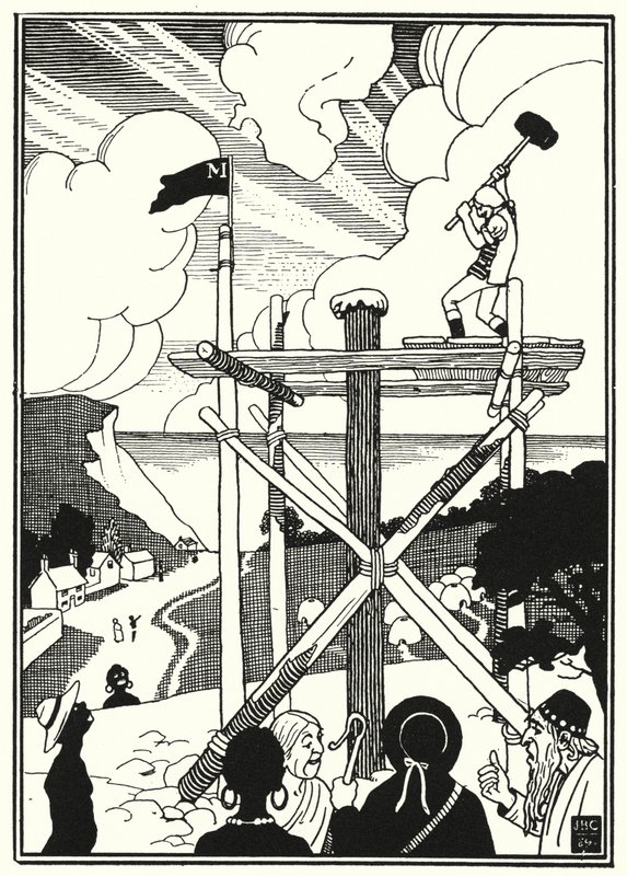 Illustrazione per Le avventure del barone di Münchhausen (incisione) da English School