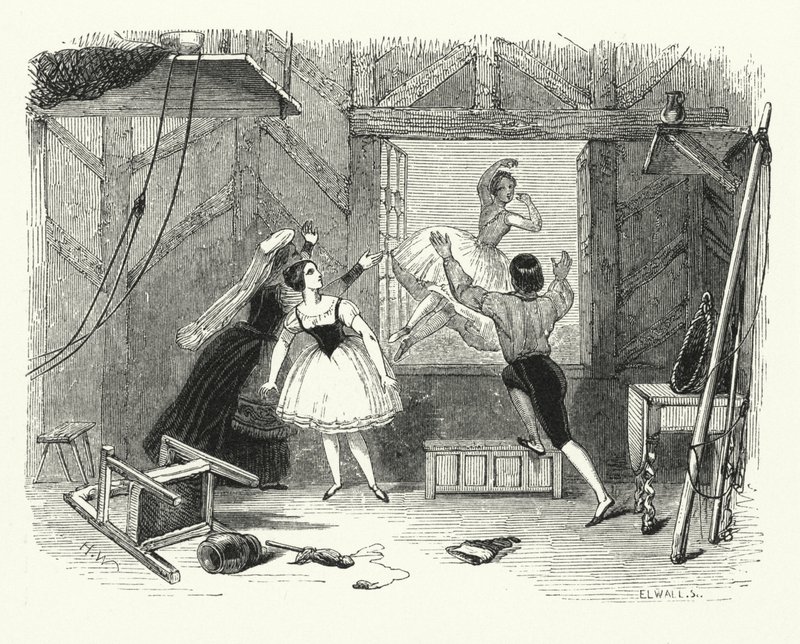 Illustrazione per il balletto, Ondine o La Naiade (incisione) da English School