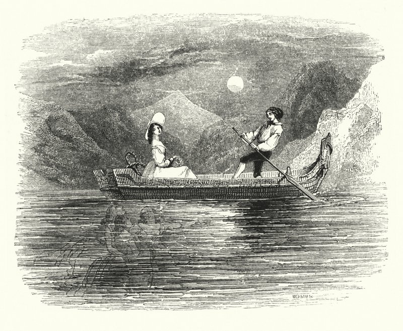 Illustrazione per il balletto, Ondine o La Naiade (incisione) da English School