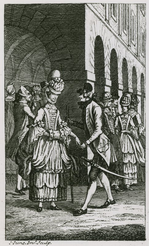 Illustrazione in Harriss List, edizione del 1773 da English School
