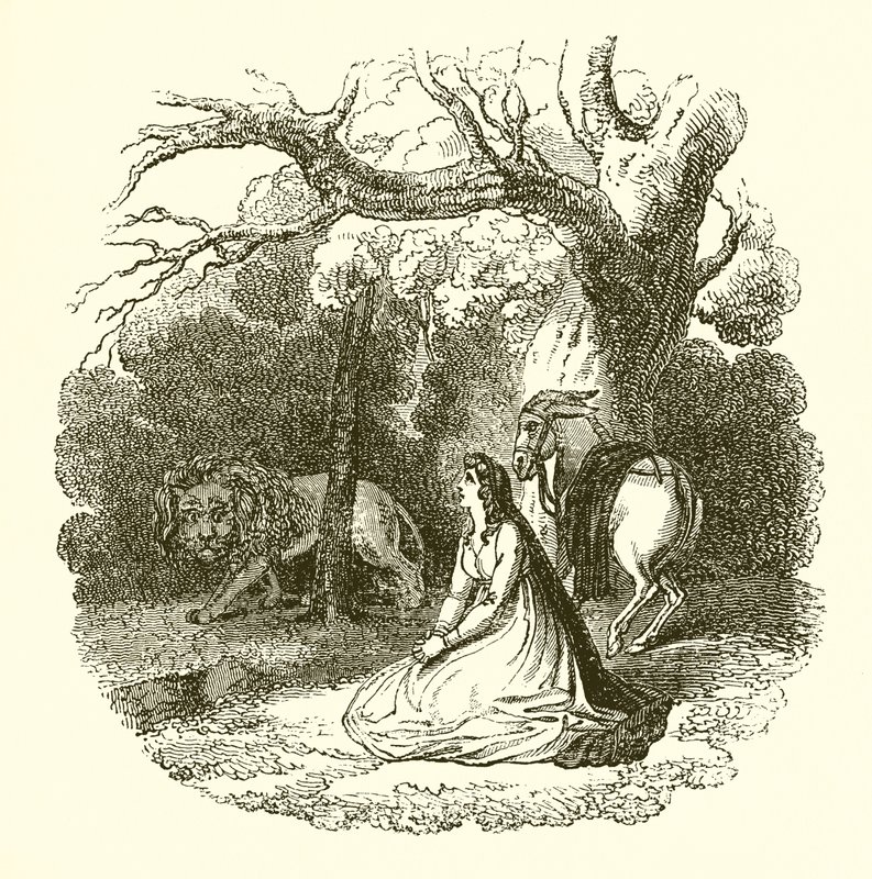 Illustrazione della Faery Queene da English School